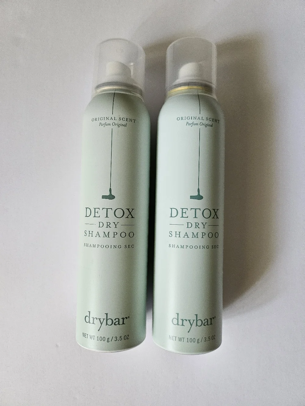NEW Drybar Original Scent Detox Dry Shampoo 3.5 oz 2 pc Bundle Unused